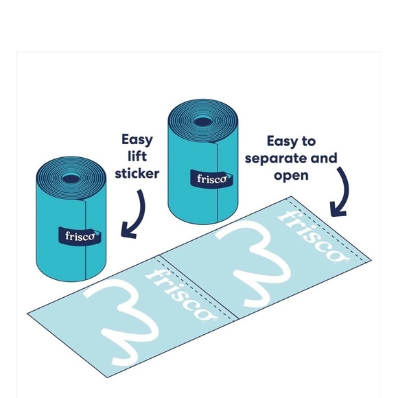 Dog Poo Bag Dispenser with 8-Refill Rolls - Picture 3 of 5